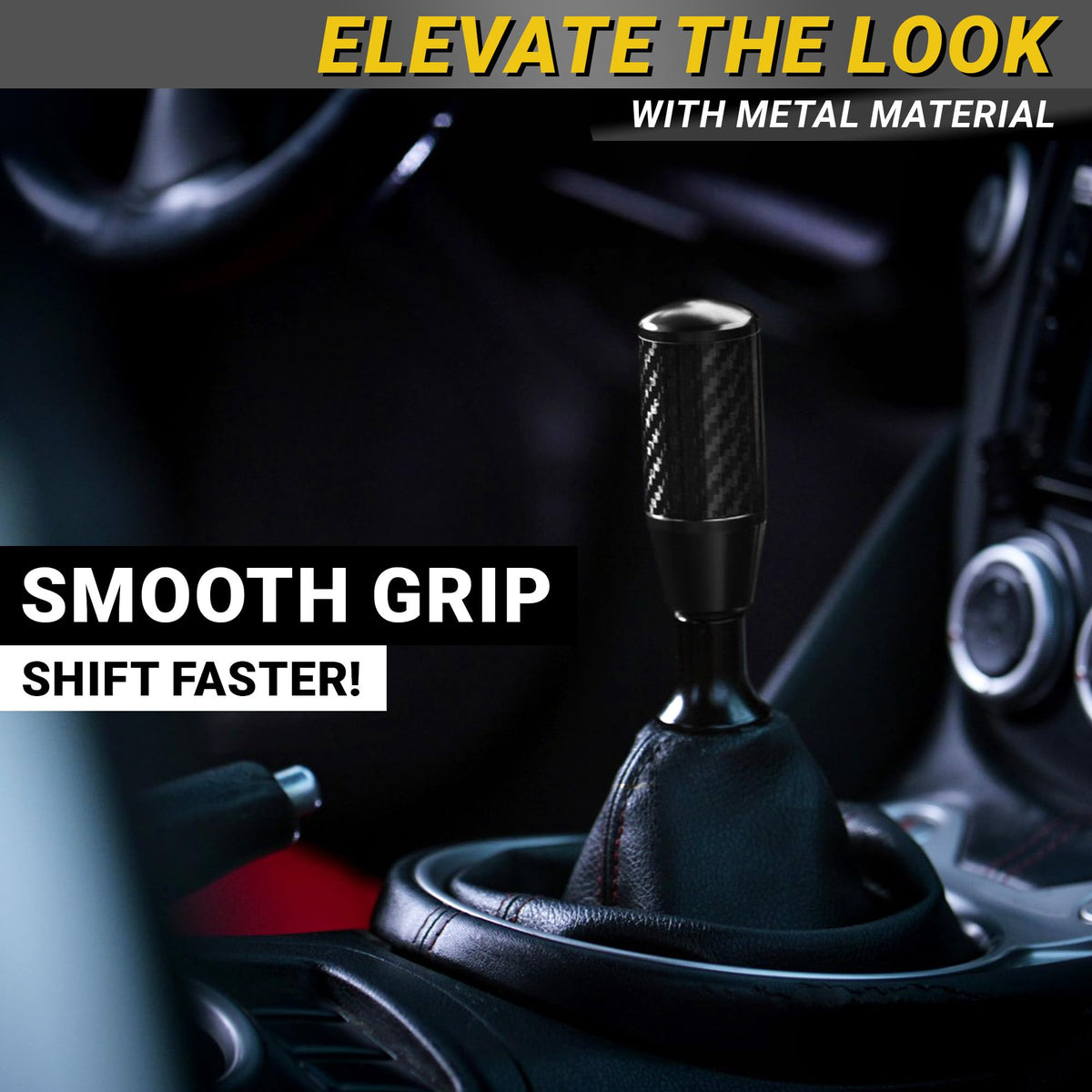Mega Racer side profile highlighting weighted design for smoother, more precise shifts