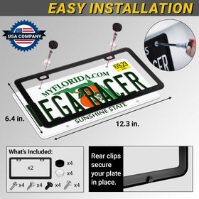 Mega Racer frame next to ruler showing standard 12.3 by 6.4 inch sizing