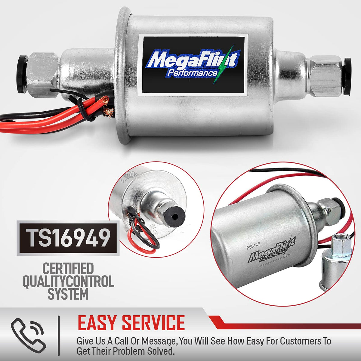 Megaflint pump in boat generator setup highlighting quiet delivery and dependable flow