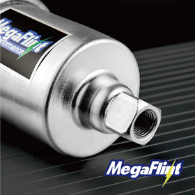 Megaflint pump installed in engine bay demonstrating simple mount and quick operation