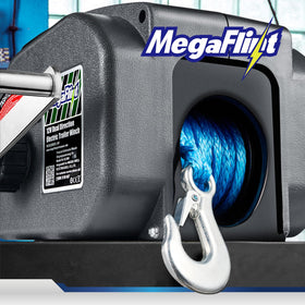Megaflint side profile with mounting point showing simple trailer installation