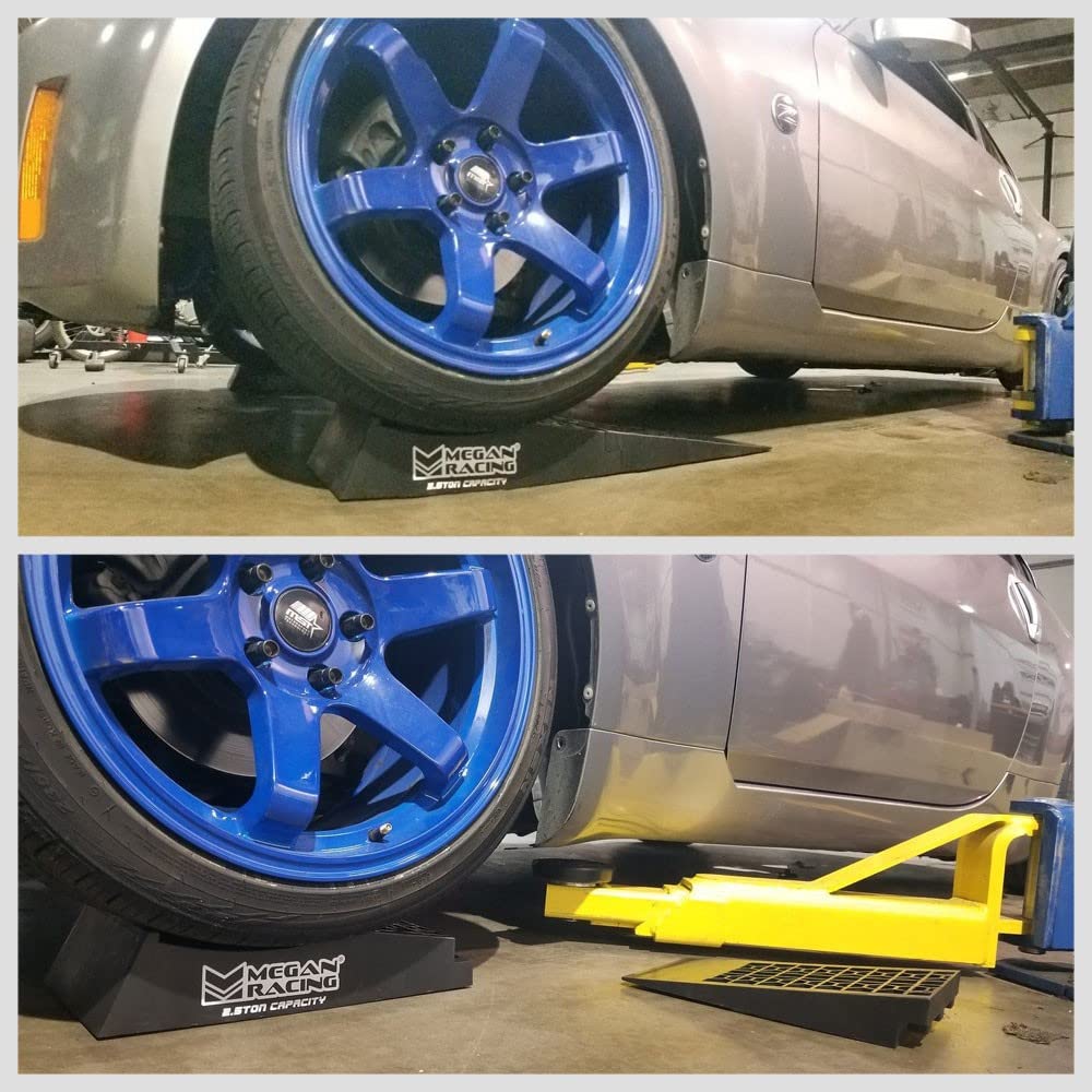 BFC Megan Racing ramp under lowered car providing extra clearance for jacks