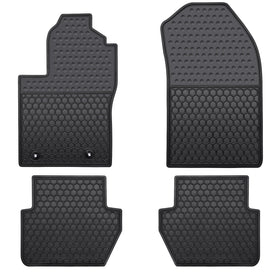 Megiteller front mats installed in Ford Fiesta showing full protection benefit