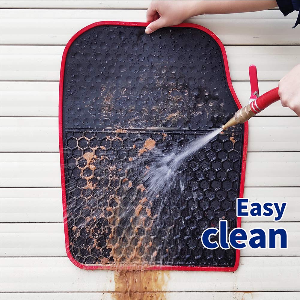 Megiteller rear floor liners covering back seat area to protect carpet
