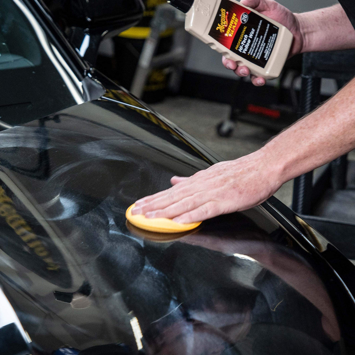 Meguiar's 16 oz bottle next to a soda can showing true size and portability