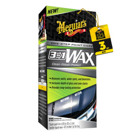 Meguiar's front label showing product name and benefits for clear identification
