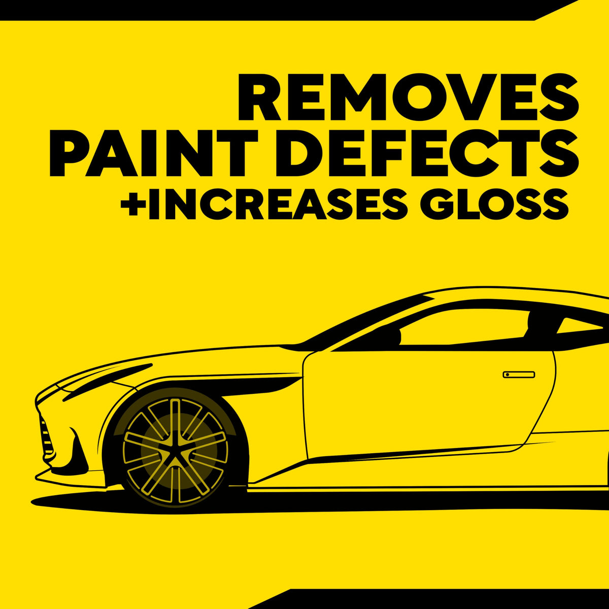 Meguiar's pad mounted on a rotary polisher demonstrating professional defect removal