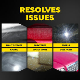 Meguiar's side profile of the pad showing thickness and edge design for controlled correction
