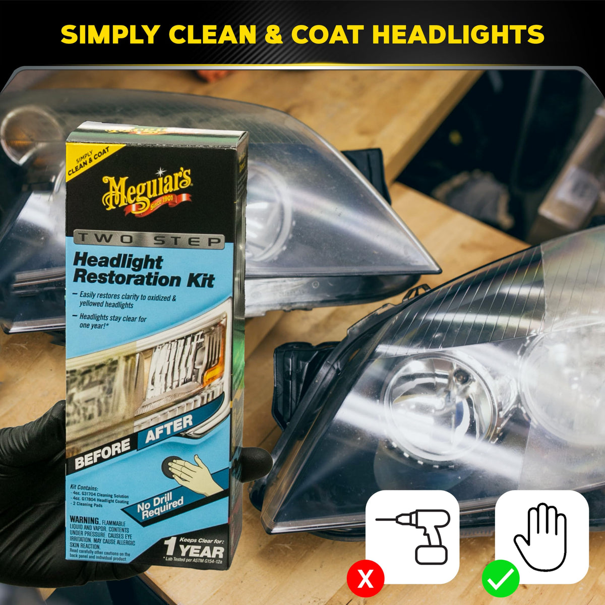 Meguiar's abrasive pad texture close-up demonstrating effective oxidation removal
