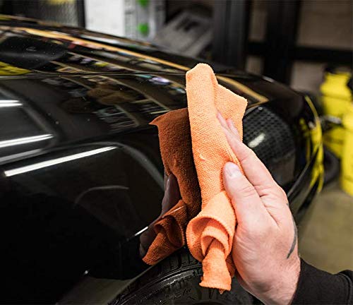 Meguiar's before and after panel comparison displaying visible improvement and restored gloss