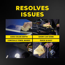 Meguiar's close-up of liquid sheen highlighting gloss enhancement
