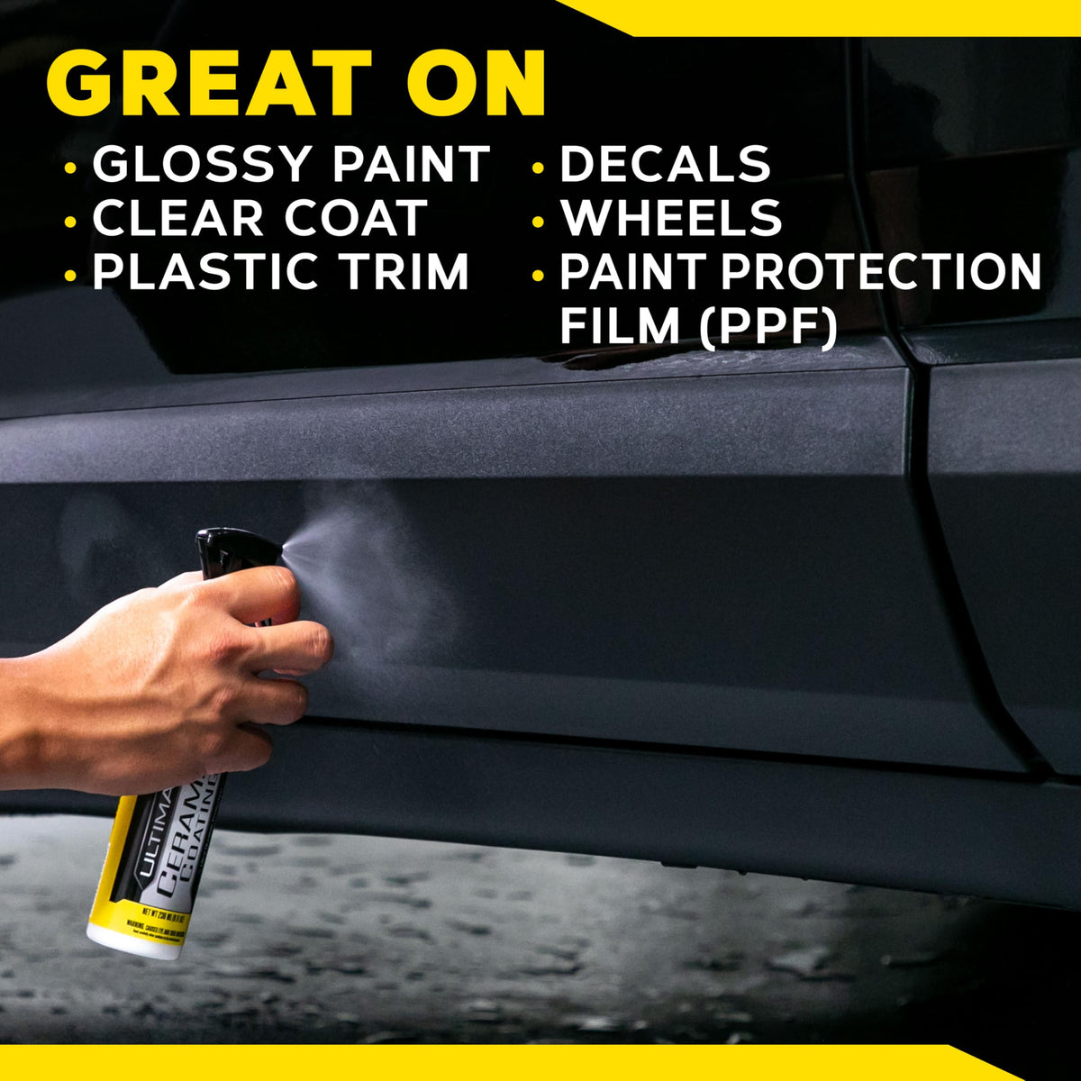 Meguiar's coated wheel with enhanced shine and protection benefit