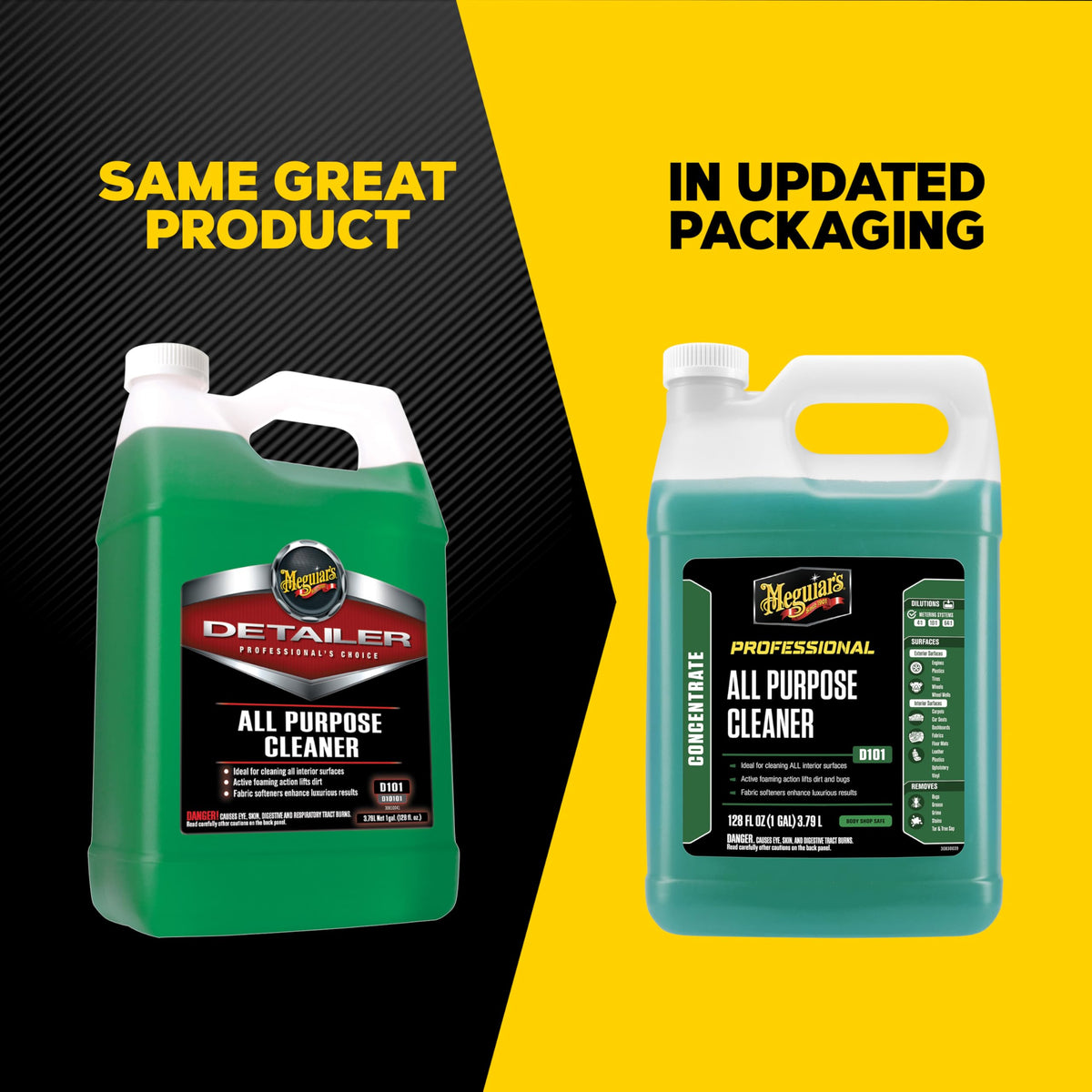 Meguiar's D101 rich foam lifting dirt, illustrating effective cleaning