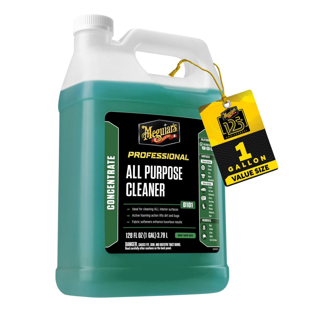 Meguiar's D101 front label showing product name and concentrate benefit