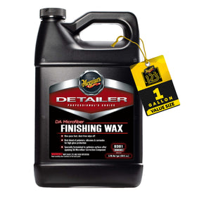 Meguiar's gallon bottle front view showing product and professional capacity benefit