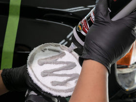 Meguiar's product being applied with a DA polisher delivering efficient finishing