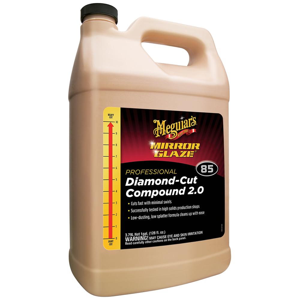 Meguiar's 1-gallon container front label showing product and easy pour benefit