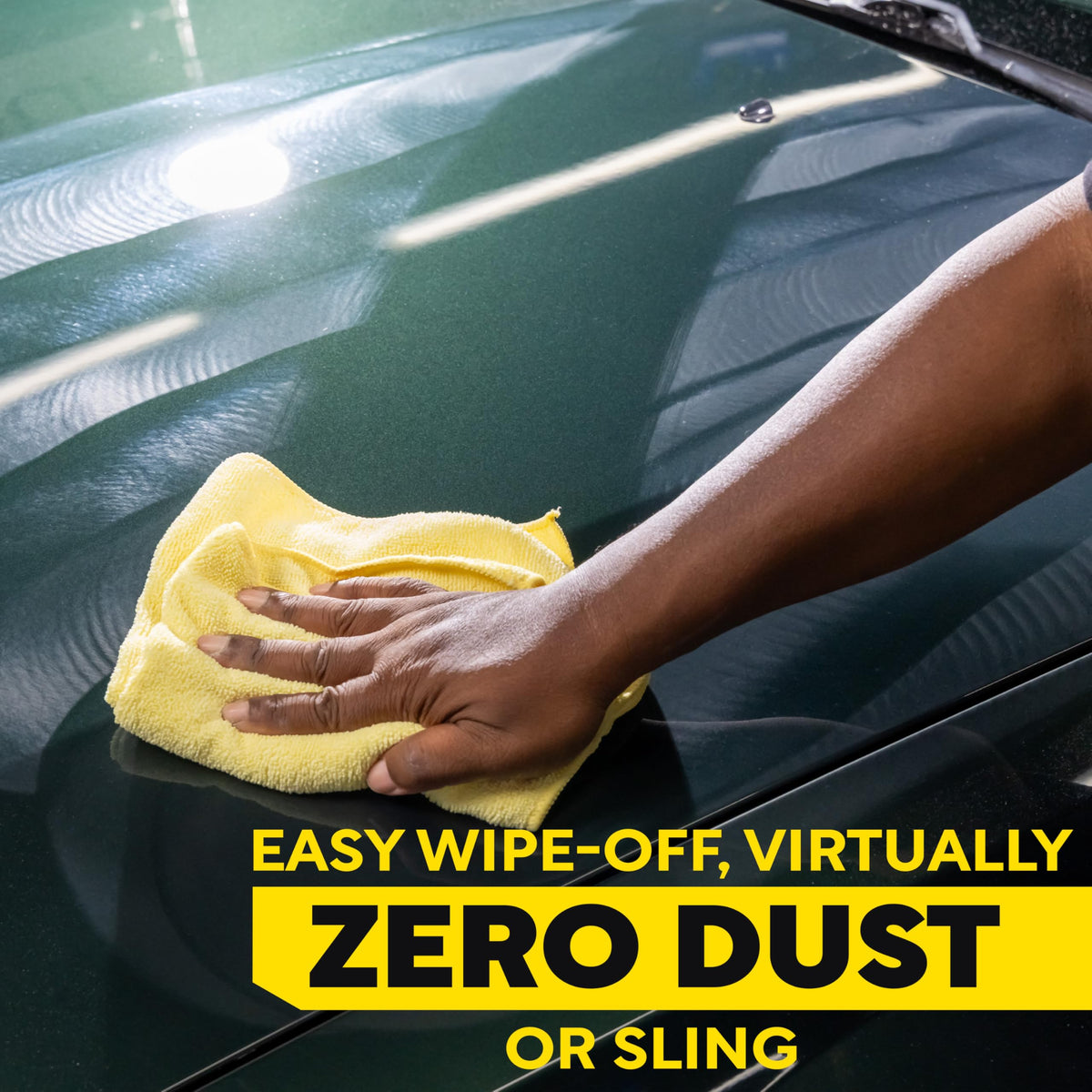 Meguiar's finished car reflecting surroundings for high-gloss proof