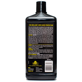 Meguiar's close-up sheen on gelcoat highlighting long-lasting protection