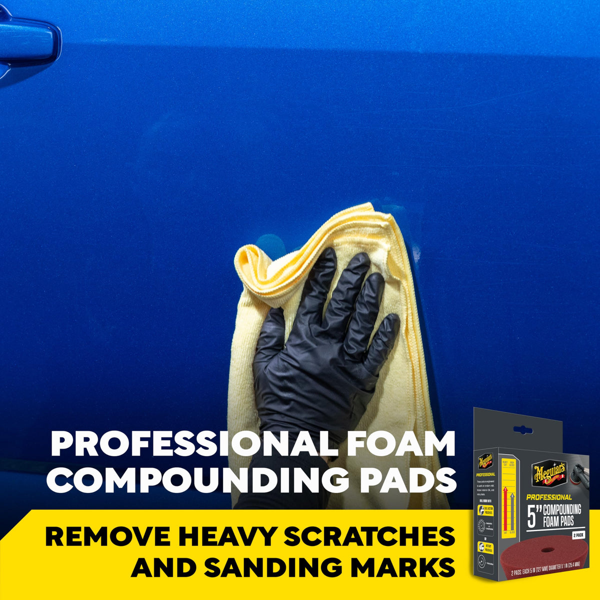 Meguiar's close-up of foam texture for aggressive cutting control