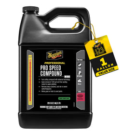 Meguiar's front view of one-gallon container showing professional supply benefit