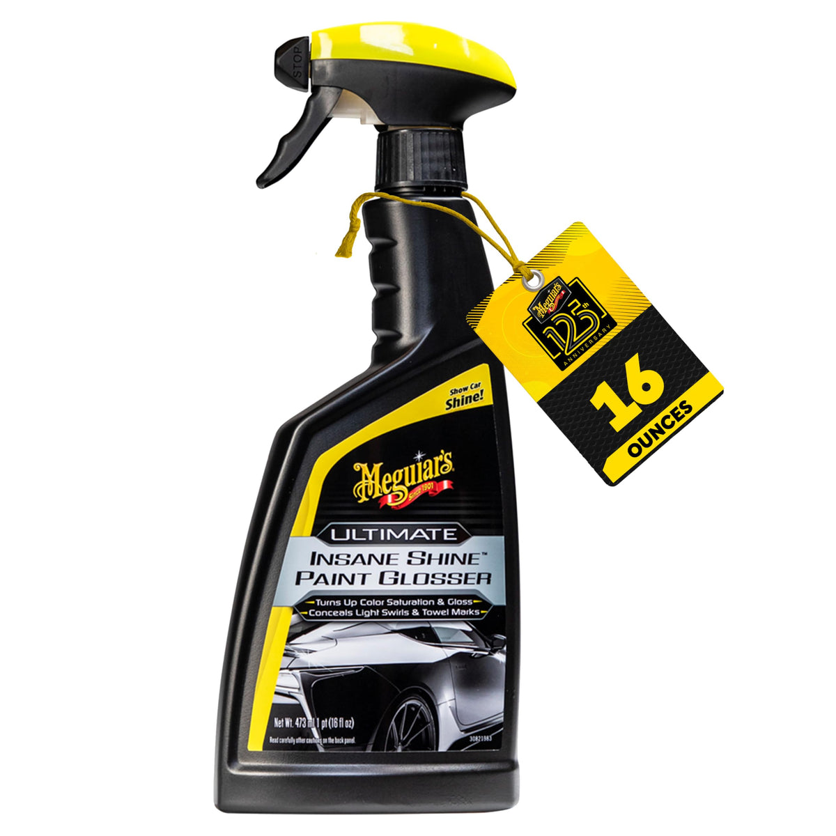 Meguiar's front label on 16 oz bottle showing product identity and ease