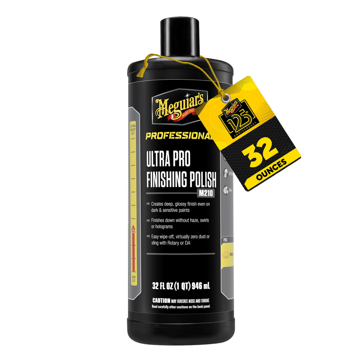 Meguiar's front label showing product benefits and easy identification