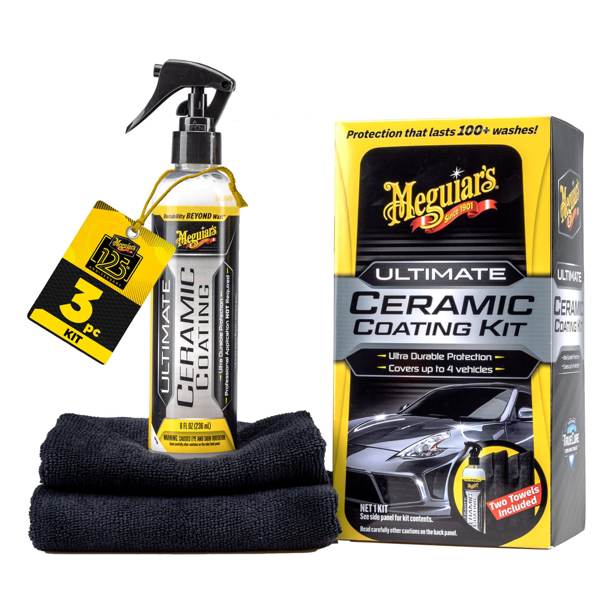 Meguiar's kit packaging showing full contents and easy usage benefit