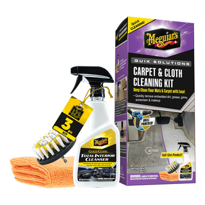 Meguiar's kit front packaging showing included cleaner and accessories for easy identification