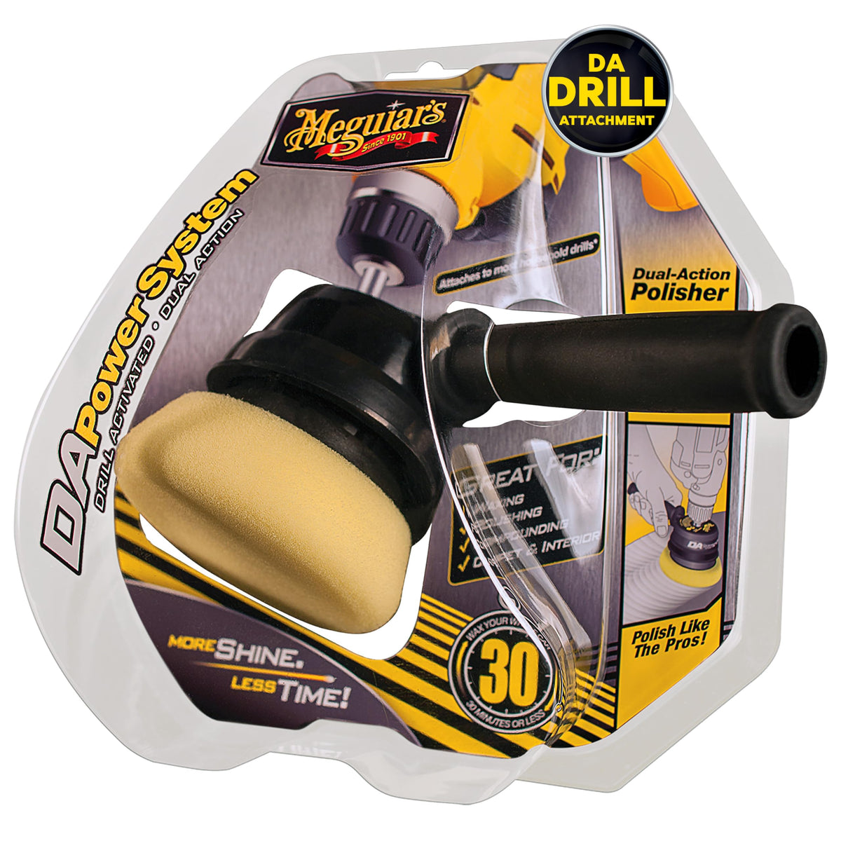 Meguiar's G3500 front-angle view showing tool design and easy handling benefit