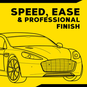 Meguiar's G3500 polishing a car bumper illustrating improved finish benefit