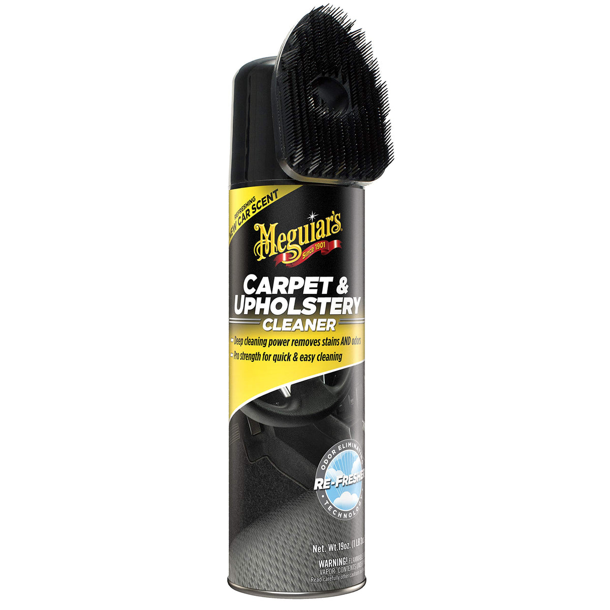 Meguiar's front packaging showing product and label benefit