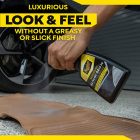 Clear view of Meguiar's label and ingredients listing to verify UV protection
