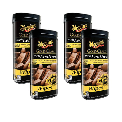 Meguiar's front packaging shot showing wipes and clear product benefits