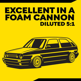 Meguiar's close-up of thick lather clinging to paint showcasing dirt suspension