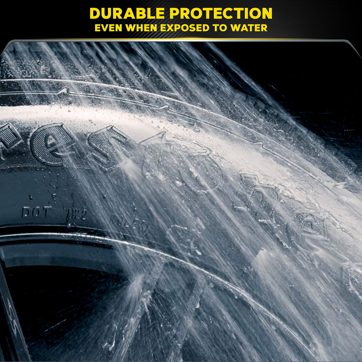 Meguiar's applicator pad with product demonstrating controlled, even spread benefit