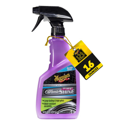 Meguiar's bottle front view showing product and easy-grip for application benefit