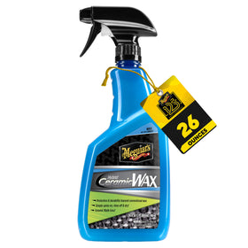Meguiar's bottle front view showing product and convenient spray format