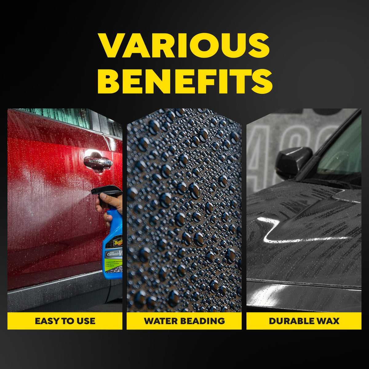 Meguiar's being rinsed with water to lay down the SiO2 hybrid barrier