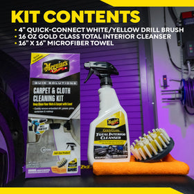 Meguiar's cleaned interior lifestyle shot highlighting refreshed dashboard and door panels