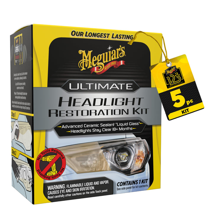 Meguiar's kit front packaging showing all included items and benefits