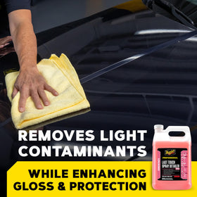 Meguiar's close-up label detail highlighting directions and advantages