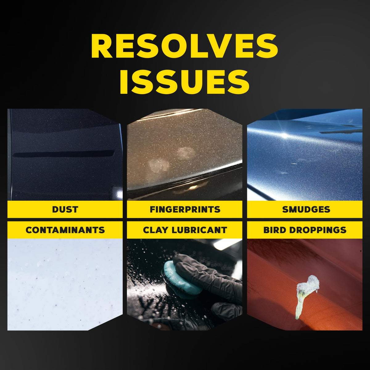 Meguiar's spray being applied on panel showing easy application benefit