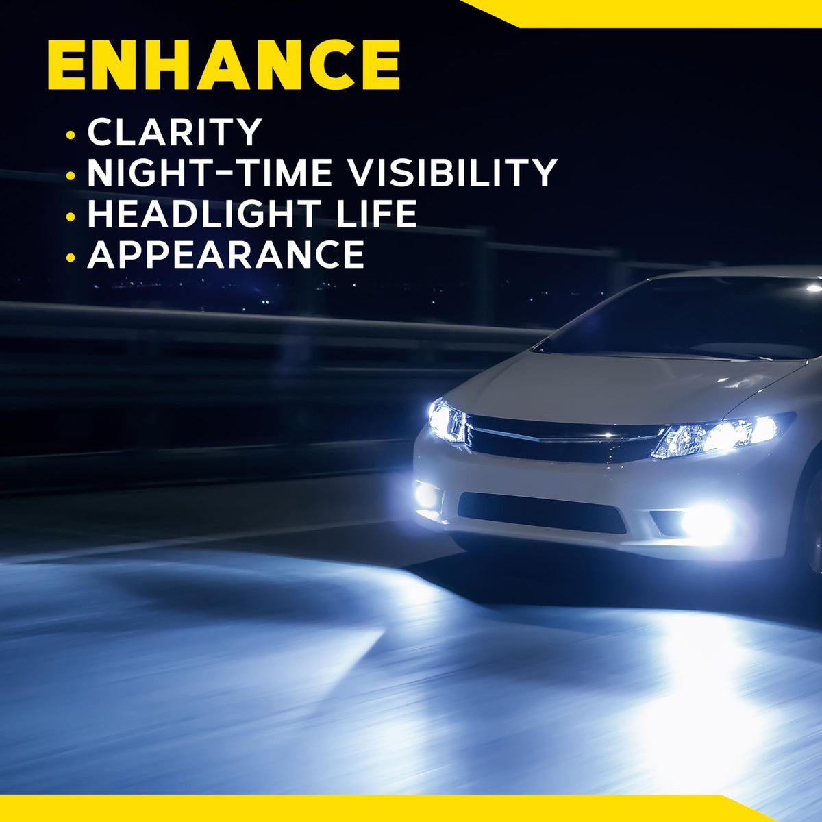 Meguiar's lifestyle garage application with user restoring headlights confidently