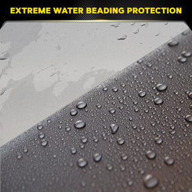 Meguiar's label close-up highlighting hybrid SiO2 technology benefit