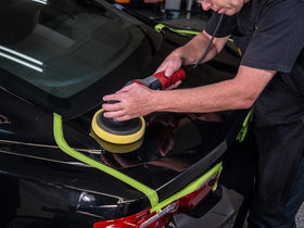 Meguiar's product applied with DA polisher delivering fast correction