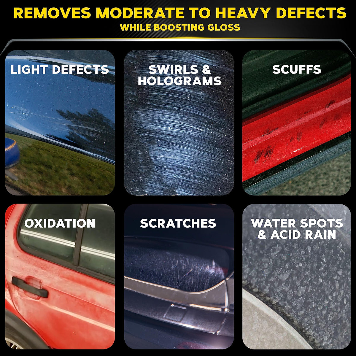 Meguiar's compound being applied with a dual-action polisher for efficient correction