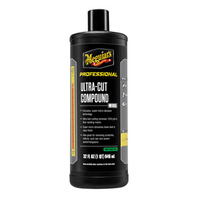 Meguiar's frontal 32 oz bottle showing professional packaging and fast-cut benefit