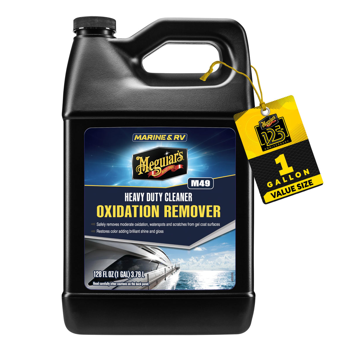 Meguiar's bottle front label showing product name and size for clear identification and confidence