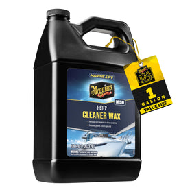 Meguiar's bottle front label showing product identity and size benefit